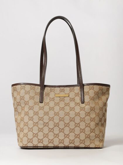 GUCCI Tribeca GG Monogram Jacquard Fabric Shoulder Bag with Double Handles