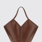 HEREU Calella Distressed Calfskin Tote Bag with Double Handle