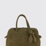 JACQUEMUS Le Petit Turismo Woven Suede Bag