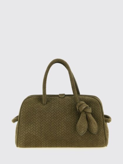 JACQUEMUS Le Petit Turismo Woven Suede Bag