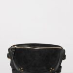 jerome dreyfuss Lino Smooth and Suede Leather Belt Bag with Zip Closure