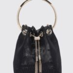 JIMMY CHOO Bon Bon Nylon Mesh Mini Bag with Metallic Handle
