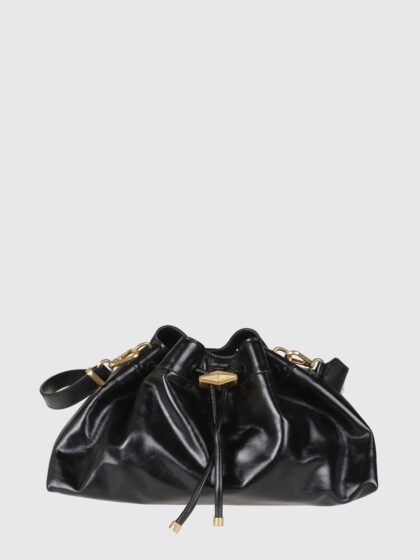 JIMMY CHOO Cinch Leather Bucket Bag with Removable Handle