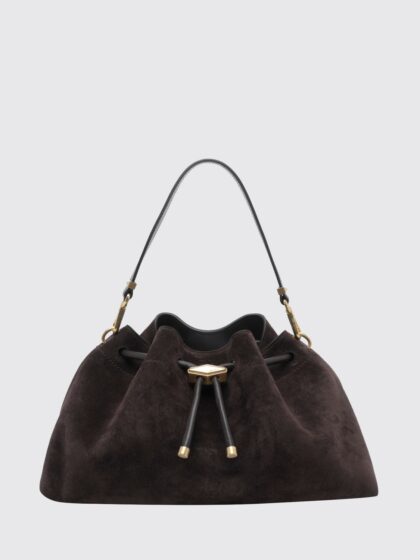 JIMMY CHOO Cinch Suede Calfskin Bucket Bag