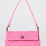 KURT GEIGER LONDON Pickle Cotton Terry Mini Shoulder Bag with Graphic Print