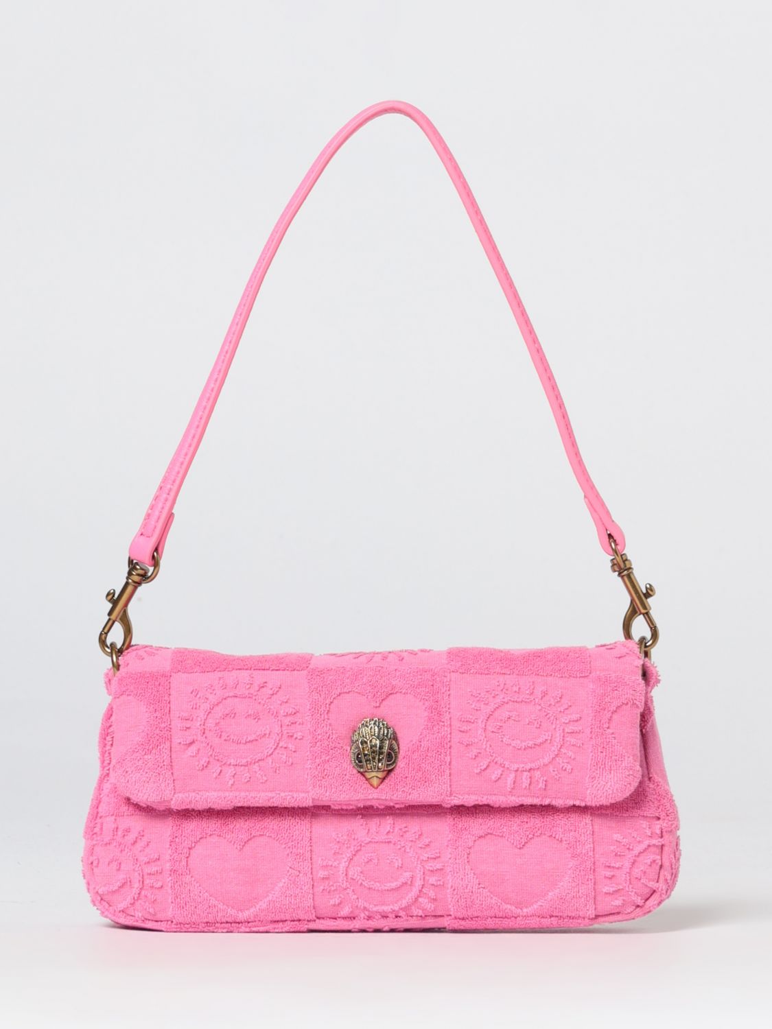 KURT GEIGER LONDON Pickle Cotton Terry Mini Shoulder Bag with Graphic Print