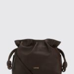 LOEWE Flamenco Calfskin Mini Bucket Bag with Drawstring