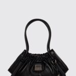 MARC JACOBS The Cristina Leather Shoulder Bag with Double Handle and Padlock