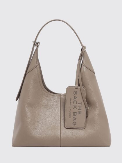 MARC JACOBS The Sack Large Leather Shoulder Bag with Adjustable Handle and Charm