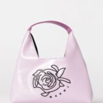 MARNI Faux Leather Bag with Embroidered Flower