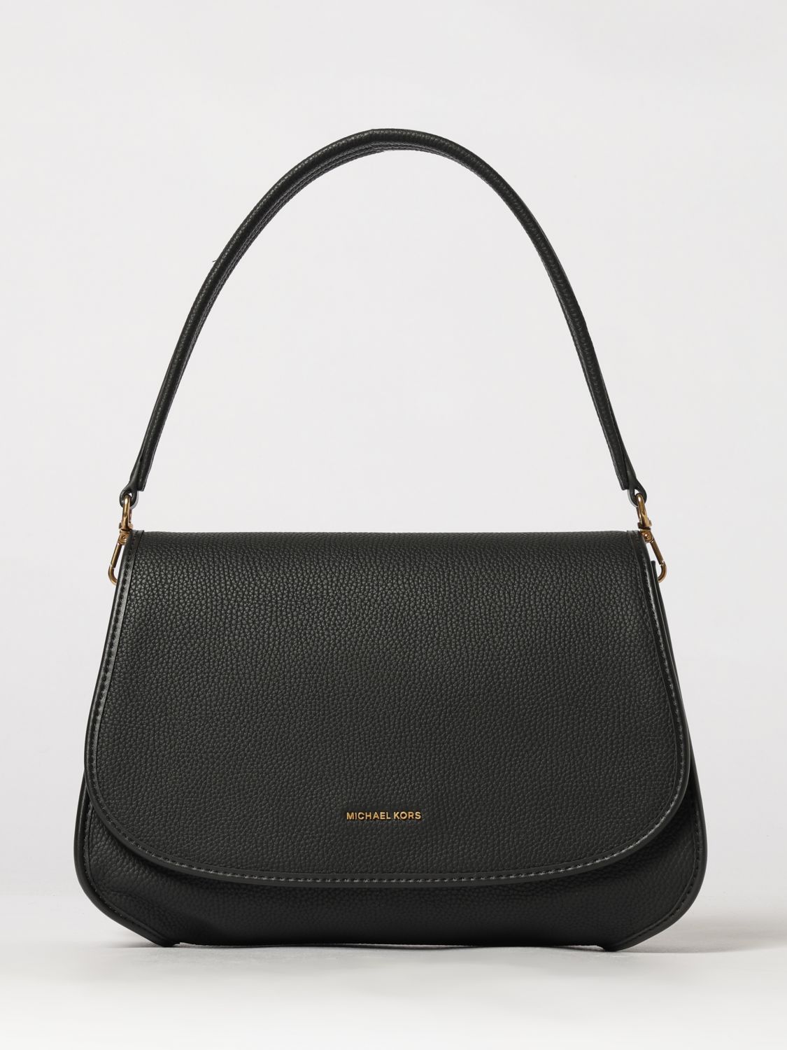 Michael Kors Holmes Shoulder Bag in Hammered Leather with Crossbody Strap