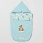 MOSCHINO Teddy Print Cotton Sleeping Bag