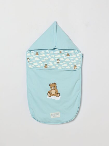 MOSCHINO Teddy Print Cotton Sleeping Bag