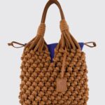Paula Marble Woven Mesh Rope Bag