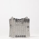 RABANNE Mini Bag Woman color Silver
