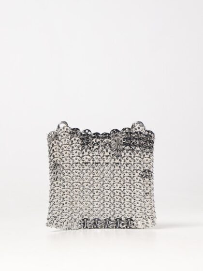 RABANNE Mini Bag Woman color Silver