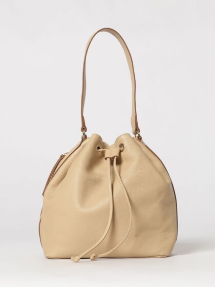 SKYTOS Camilla Pebbled Leather Bucket Bag with Double Handle