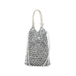 Staud Karla Beaded-mesh Drawstring Tote Bag