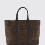 TOM FORD Large Suede Calfskin Tote Bag with a Flared Shape and Double Handle