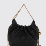 TORY BURCH Fleming Mini Leather Shoulder Bag with Chain Handle