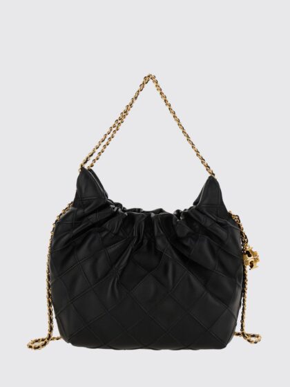 TORY BURCH Fleming Mini Leather Shoulder Bag with Chain Handle