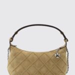 TORY BURCH Fleming Mini Suede Shoulder Bag with Double T Logo
