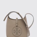 TORY BURCH Miller Swing Calfskin Leather Shoulder Bag with Double T Logo