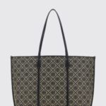 TORY BURCH Perry Jacquard Logo Tote Bag with Removable Pouch