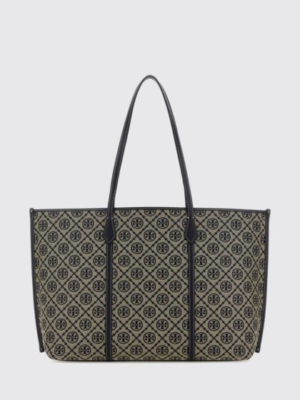 TORY BURCH Perry Jacquard Logo Tote Bag with Removable Pouch