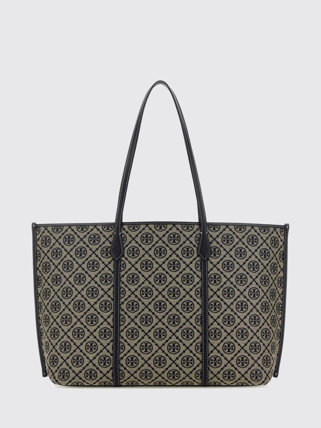 TORY BURCH Perry Jacquard Logo Tote Bag with Removable Pouch