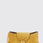 VERSACE Vivian Suede Shoulder Bag with Medusa Logo