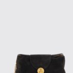 VERSACE Vivian Suede Shoulder Bag with Medusa Logo