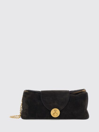 VERSACE Vivian Suede Shoulder Bag with Medusa Logo