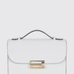 VICTORIA VICTORIA BECKHAM Small Calfskin Crossbody Bag with Metallic Logo