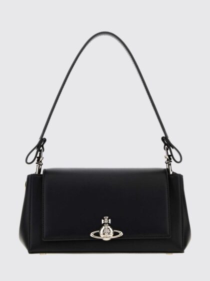 VIVIENNE WESTWOOD Hazel Shoulder Bag with Monogram Pattern and Orb Logo