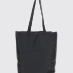 A. P.C. Maiko Large Leather Tote Bag with Double Handle and Laminated Logo