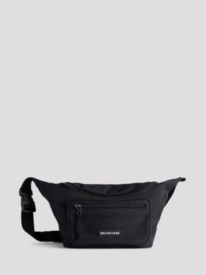 BALENCIAGA Explorer Bum Bag in Nylon with Applied Logo and Adjustable Strap