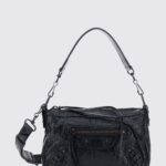BALENCIAGA Le City Moto Studded Arena Lambskin Mini Bag