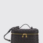 BOTTEGA VENETA Big Bang Mini Intrecciato Linen Bag with Removable Strap