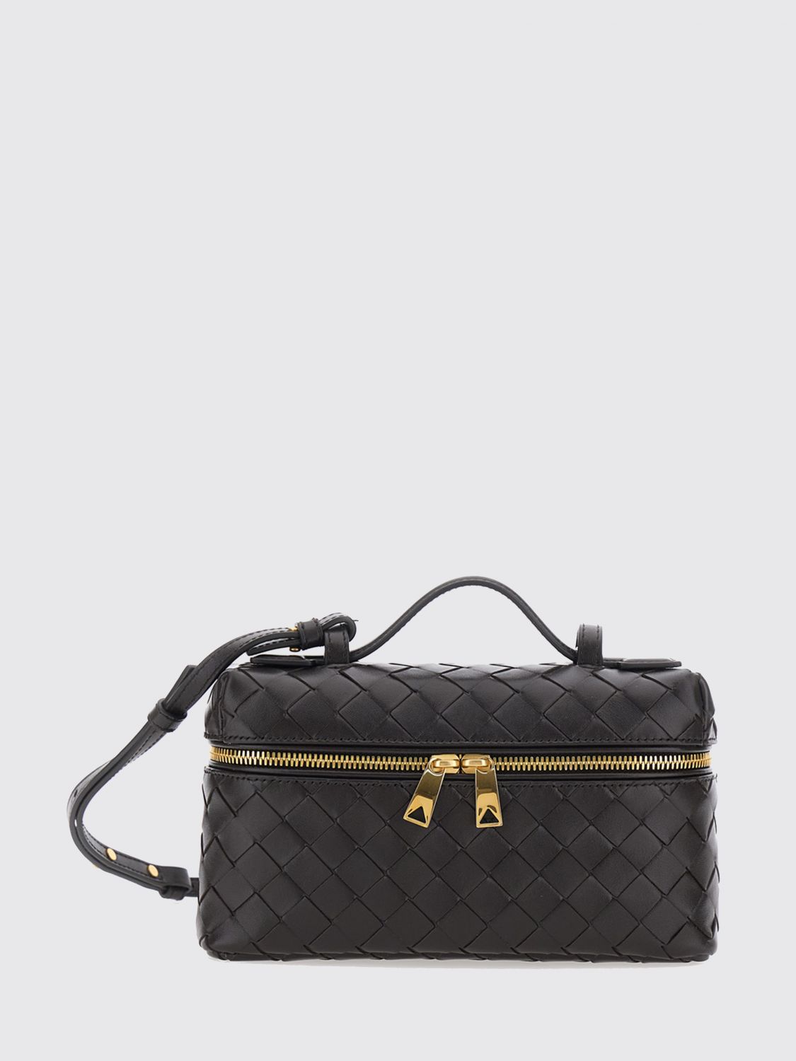 BOTTEGA VENETA Big Bang Mini Intrecciato Linen Bag with Removable Strap