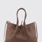 BOTTEGA VENETA Pinacoteca Woven Calfskin Leather Shoulder Bag