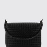 BOTTEGA VENETA Swing Intrecciato Woven Calfskin Leather Messenger Bag