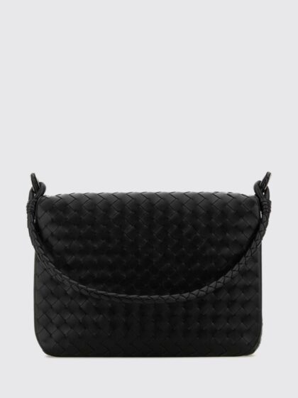 BOTTEGA VENETA Swing Intrecciato Woven Calfskin Leather Messenger Bag