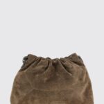 BRUNELLO CUCINELLI BC Duo Suede Bucket Bag with Monili Decoration