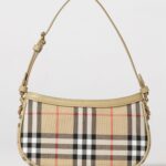 BURBERRY Kid's Check Cotton Shoulder Bag with EKD Logo