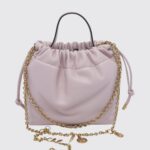 CHLOÉ Icons Mini Bucket Bag in Lamb Nappa with Chain Strap and Charms