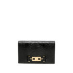 Elisabetta Franchi Lizard-effect Logo-plaque Mini Crossbody Bag