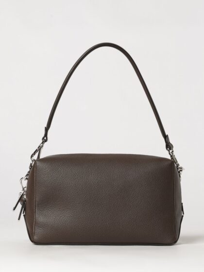 FENDI Lui Grained Calfskin Leather Shoulder Bag with FF Logo