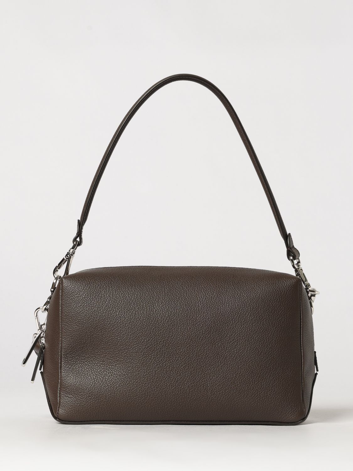 FENDI Lui Grained Calfskin Leather Shoulder Bag with FF Logo