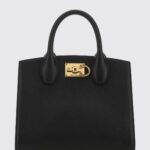 FERRAGAMO Studio Box Bag Leather Handbag